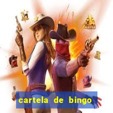 cartela de bingo cha de panela